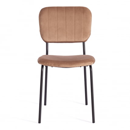Стул CАРОЛ (мод. УC06) металл, вельвет, 45 х 56 х 82 см, Бровн (коричневый) ХЛР11 / черный / CAROL (mod. UC06) Brown HLR11_3