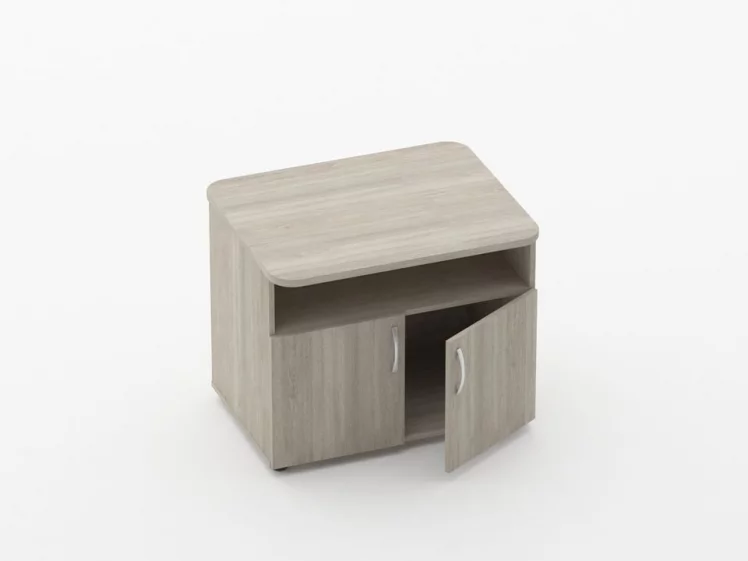 Тумба под оргтехнику Глассй 3.16.10 Дуб сантана светлый / Glassy_1