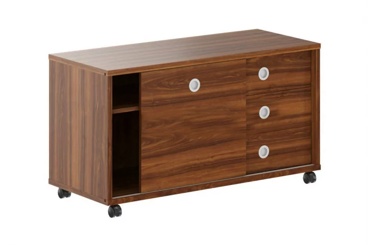 Тумба мобильная с дверью купе В 202.1 Орех Даллас_0