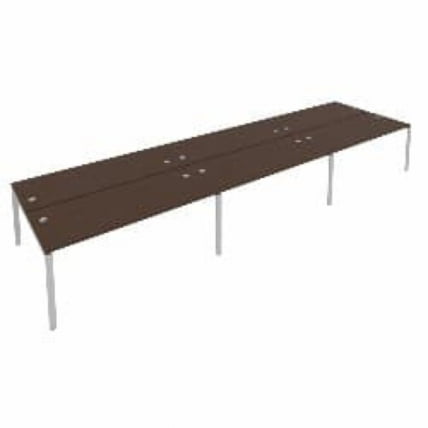 Рабочая станция на 6 раб.места Метал Сйстем Б.СМ-6.5 Венге/Серый / Metal System_0