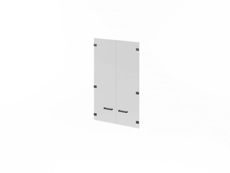 Двери стеклянные ЛЕМО Л-022 Прозрачные тонированные серые / LEMO L-022_0