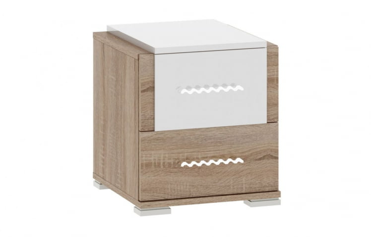 Тумба прикроватная Импульс СН16.17 Дуб сонома/белый глянец / SN16.17_0
