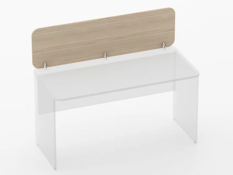 Экран разделительный прямой Глассй 5.14.14 Орех / Glassy_0