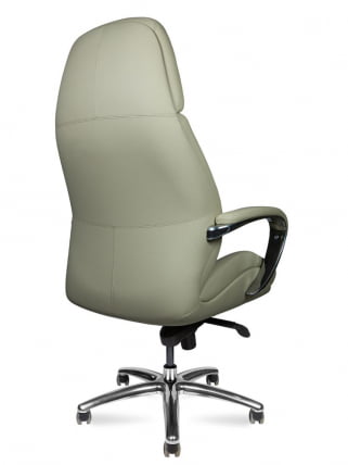 Кресло руководителя ПОРСCХЕ кожа Светло-серый / PORSCHE_3