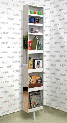 Поворотный зеркальный шкаф Зоом Арт Белый / Zoom Art_16