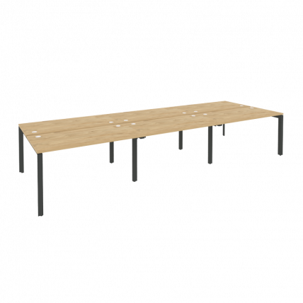 Рабочая станция на П-образном м/к ОНИКС О.МП-Д.РС-6.3.7 Тиквуд Светлый/Антрацит / ONIX O.MP-D.RS-6.3.7_0