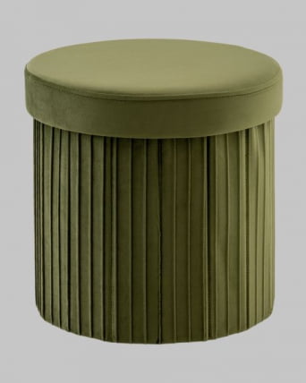 Пуф складной с ящиком Сторе Роунд травяной / Store Round_0