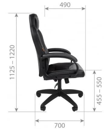 Кресло геймерское CХАИРМАН ДРАЙВ (ГАМЕ) 17 черный/красный/белый / CHAIRMAN (GAME)_4