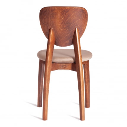 Стул ДИАМАНТЕ мягкое сидение бук, 42кс42кс85см, коричневый, ткань Тенерифе Моcко / DIAMANTE 42x42x85см, Tenerife Mocco_3