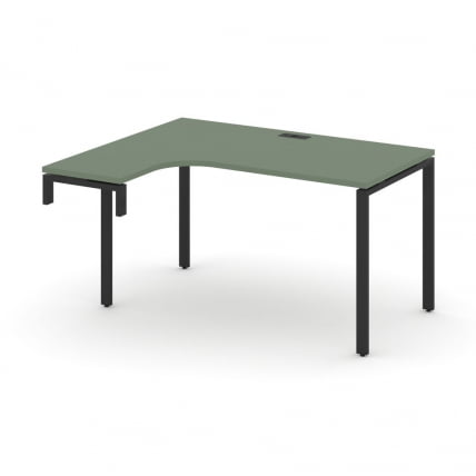 Стол-надставка на опорную тумбу (левый) CОНCЕПТ CН.ОСАН-001(Л) Кобо Черный / CONCEPT CN.OSAN-001(L)_0