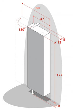 Поворотный зеркальный шкаф Дриве СП Белый / Drive SP_7