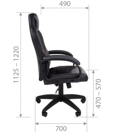 Кресло геймерское CХАИРМАН ДРАЙВ (ГАМЕ) 17 Черный Красный / CHAIRMAN (GAME)_4