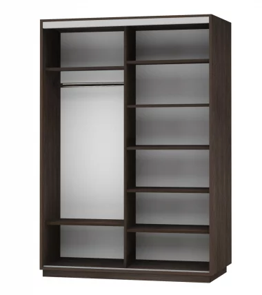 Шкаф-купе двухдверный Экспресс Дуо 1600х2400х Улица/Венге / 1600х2400h_1