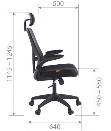 Кресло руководителя CХАИРМАН CХ633 Черный / CHAIRMAN CH633_6