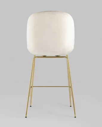 Стул полубарный Беетле со спинкой голд Бежевый / Beetle gold_4
