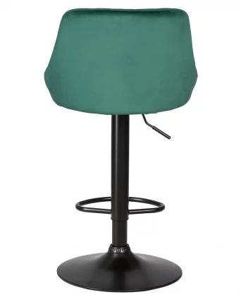 Стул барный ДОБРИН ЛОГАН БЛАCК Зеленый велюр МДЖ9-88 / DOBRIN LOGAN BLACK MJ9-88_4