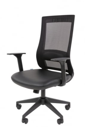 Офисное кресло CХАИРМАН 500 ЛТ (ЛТ) ЭКО Б/П экокожа Черный / CHAIRMAN (LT)_9