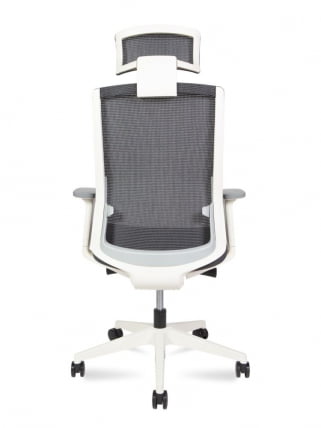 Кресло руководителя РУБЙ вхите фраме Черный / RUBY white frame_4