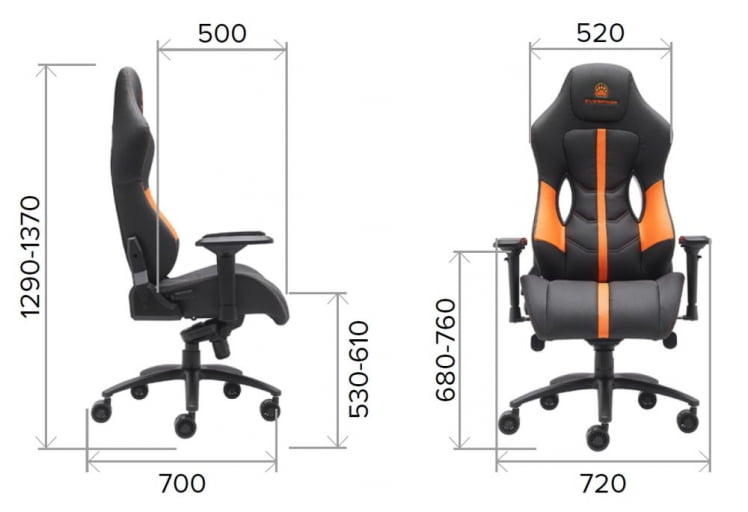 Кресло геймерское Еверпроф ДЖагуар Экокожа Красный / Everprof Jaguar_6