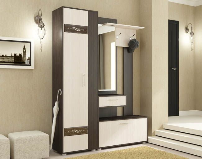 Прихожая Инфинити №1 Венге/Дуб молочный_0