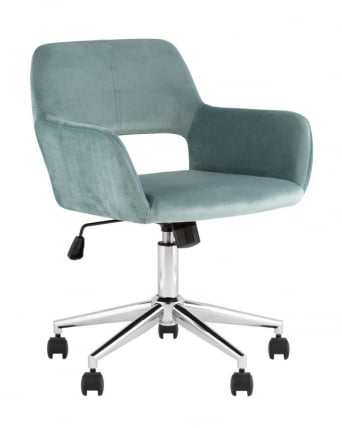 Кресло офисное РОСС велюр серо-зеленый / ROSS_0