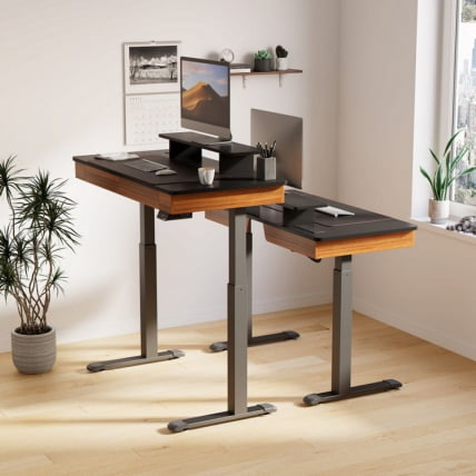 Стол для компьютера c электрической регулировкой по высоте и 2 ящиками ЕУРЕКА ЕРК-ЕД-И47-ВН / c EUREKA ERK-ED-I47-WN_7