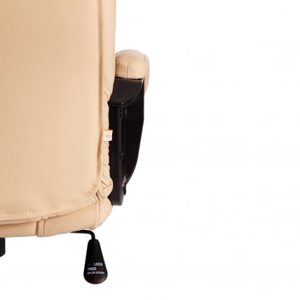 Кресло БЕРГАМО хром (22) кож/зам, бежевый, 36-34 / BERGAMO_14