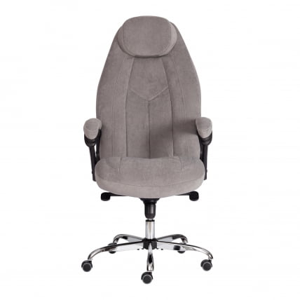 Кресло офисное БОСС Лукс флок , серый, 29 / BOSS Lux_5