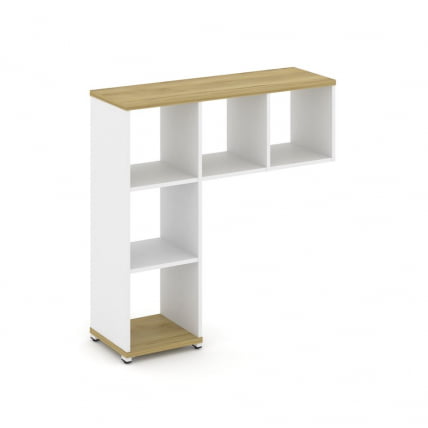 Надставка на стол низкая без наполнения CОНCЕПТ CН.НН-001 Дуб Винченцо Белый бриллиант Белый металл / CONCEPT CN.NN-001_0