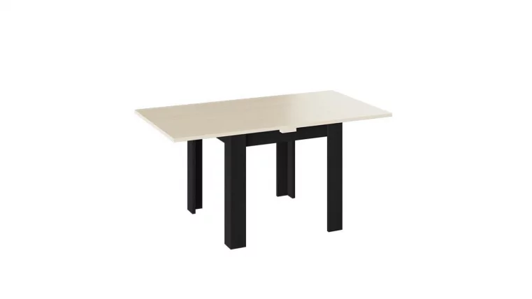 Стол обеденный Хьюстон тип 1 Черный/Северное дерево светлое_1