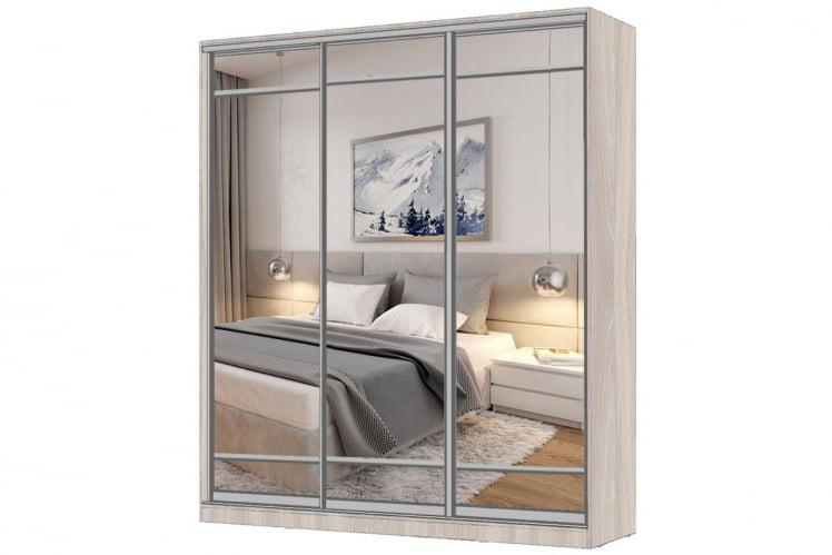 Шкаф-купе 3-х дверный Виктория 2000х584х2300, Ясень шимо светлый 20ДЗЗЗДЗЗЗДЗЗЗ-ЯЯПШ-Яшс 310-3251_0