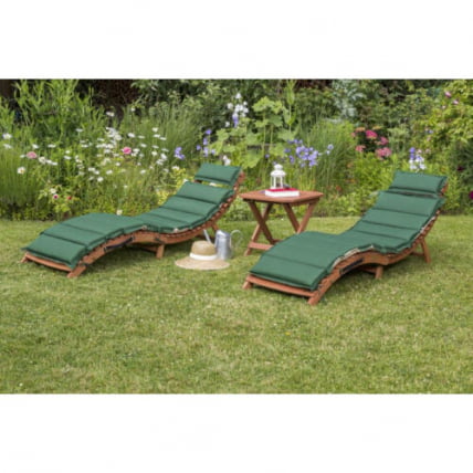 Комплект шезлонги и столик АФМ-803А-Т133 Беиге-Греен (2+1) / AFM-803A-T133 Beige-Green_0