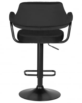 Стул барный ДОБРИН CХАРЛЙ БЛАCК (черный велюр (МДЖ9-101)) / DOBRIN CHARLY BLACK (MJ9-101))_4