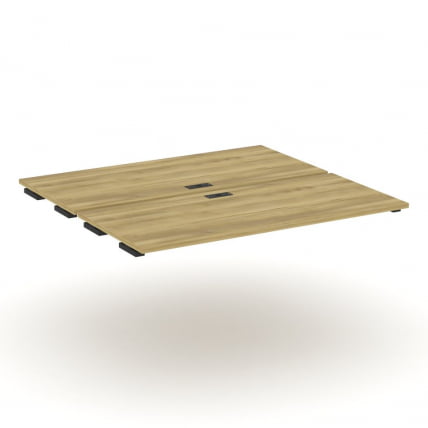 Двойной стол-приставка к двум опорным тумбам/шкафам CОНCЕПТ CН.ДСПР-008 Дуб Винченцо Черный / CONCEPT CN.DSPR-008_0