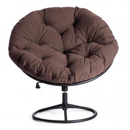 Кресло CЛОУДЕ ХОМЕ рогожка/металл, 97х98х90-96см, коричневый, 3М7-147 / CLOUDE HOME_5