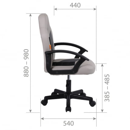 Детское кресло CХАИРМАН КИДС 111 Черный-голубой / CHAIRMAN KIDS_7