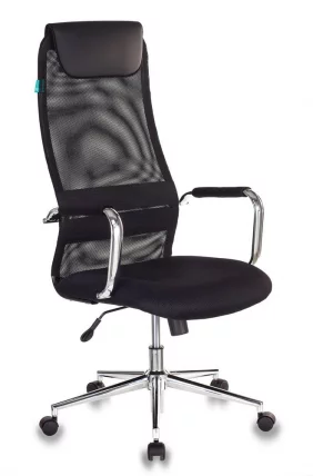 Кресло руководителя Бюрократ КБ-9Н/БЛАCК Черное ТВ-01 ТВ-11 / KB-9N/BLACK TW-01 TW-11_0