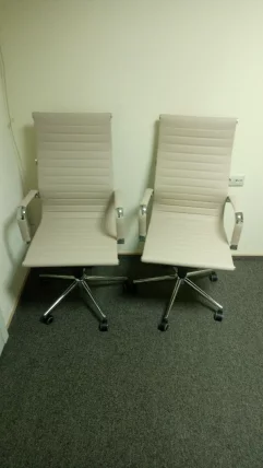 Кресло руководителя Еверпроф Рио М экокожа Бежевый / Everprof Rio_8