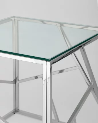 Журнальный столик АРТ ДЕКО 55кс55 Серебро / 55x55_3