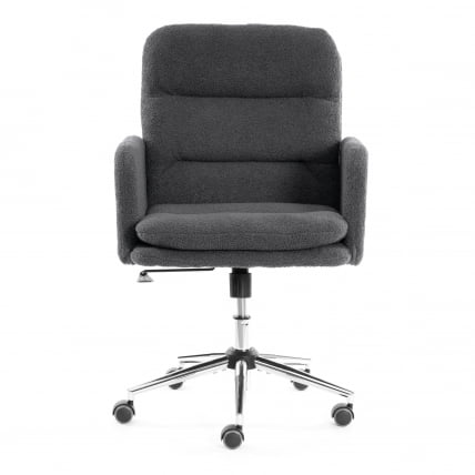 Кресло Довер хром букле, серый, барни грей / Dover barni grey_4