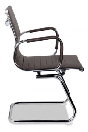 Кресло для посетителей CЛГ-620 ЛКСХ-C Бровн / CLG-620 LXH-C Brown_2