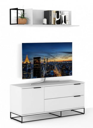 Полка навесная Ситй большая белый / City_9