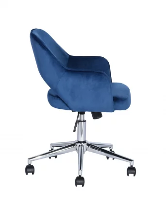 Компьютерное кресло Кларк велюр Синий_2