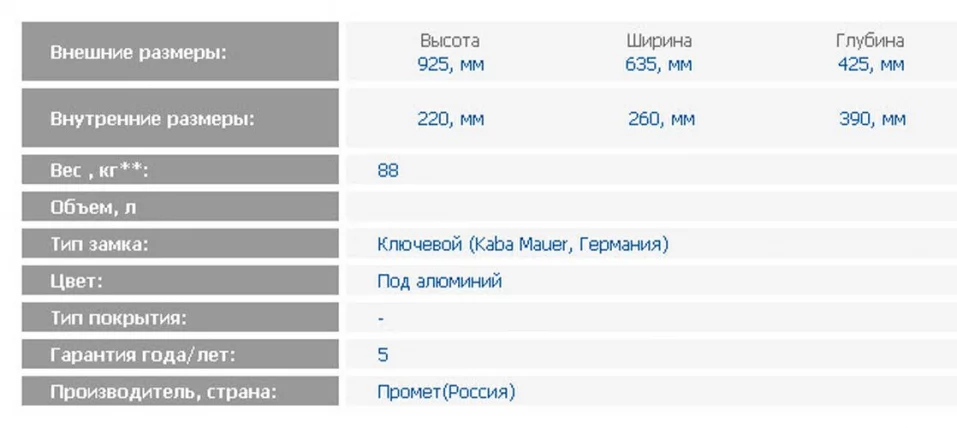 Депозитная ячейка ДБ-8 / DB-8_1