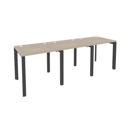 Рабочая станция на П-образном м/к ОНИКС О.МП-РС-3.0.7 Дуб Аттик/Антрацит / ONIX O.MP-RS-3.0.7_0