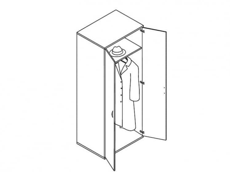 Гардероб ИМАГО ГБ-2 Мокачино / IMAGO_1