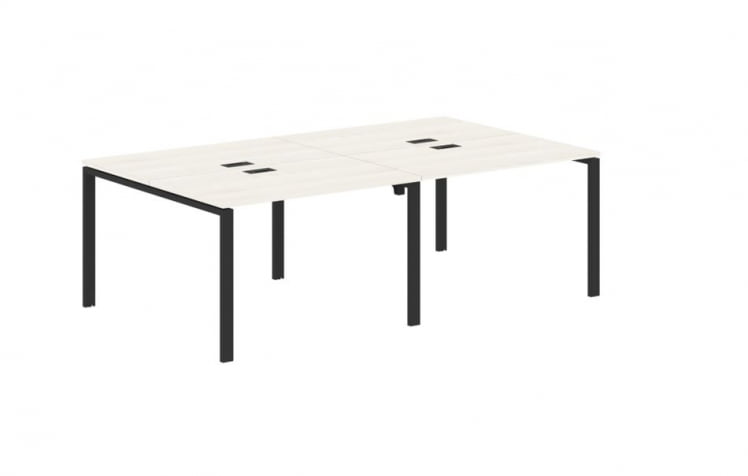 Бенч-система 4-местная ЕДИС ЕУВСТ 2313 Ясень Траун Черный / EDIS EUWST_0