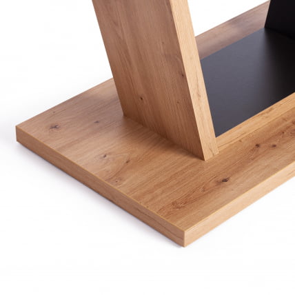 Стол обеденный ВОКС ЛДСП, 132-172кс85кс75,5 см, Дуб артисан/Графит / VOX 132-172x85x75,5_9