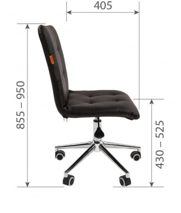 Кресло для оператора CХАИРМАН 030 чроме ткань Т-75 Бирюзовый / CHAIRMAN chrome T-75_3