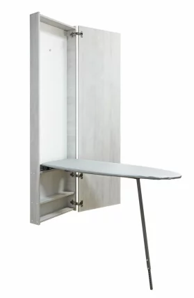 Шкаф со встроенной гладильной доской Ирон Бокс Еко (правый) Беленый дуб / Iron Box Eco_6